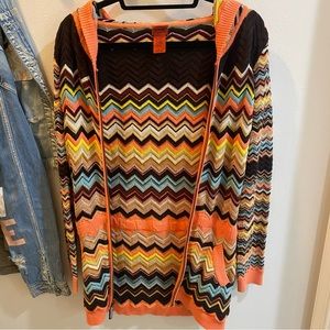 Missoni for Target full zip up hoodie